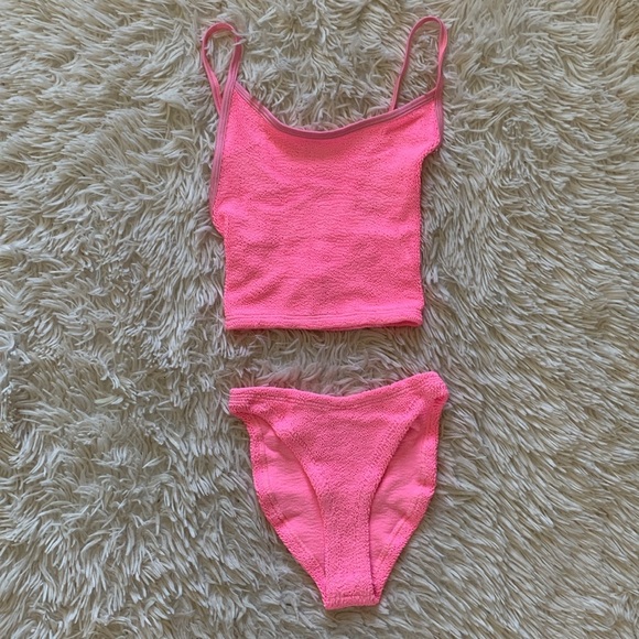 NWT Hunza G bikini set in bubblegum - Picture 5 of 8